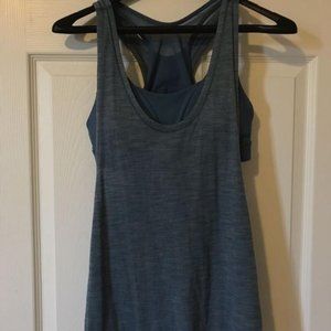 Lululemon attached sports bra/ workout shirt